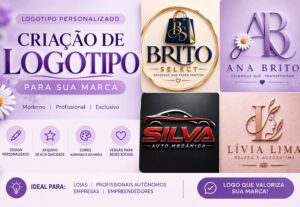 Eu vou Vou criar um logotipo profissional para sua marca.
