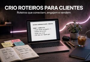 Eu vou criar roteiros envolventes para seus Shorts e Reels