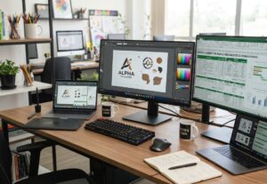 Eu vou Planilhas Excel, Design grágico