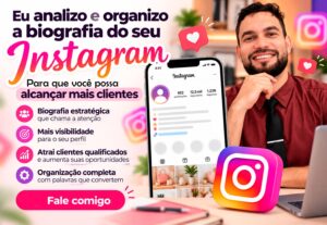 Eu vou Criar uma biografia de vendas no seu perfil