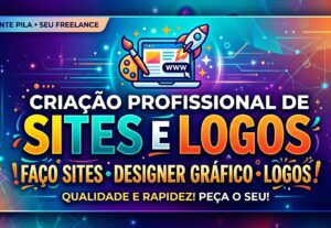 Eu vou criar o seu site profissional e a sua logo moderna