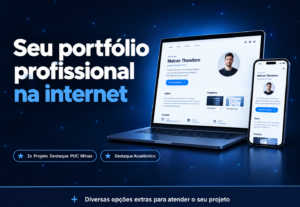 Eu vou criar seu site de portfólio profissional e código-fon...
