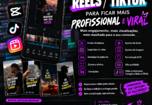 Eu vou editar seu Reels/TikTok muito profissional