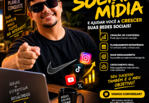Eu vou ser seu social mídia para redes sociais.