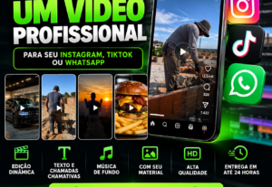 Eu vou criar um vídeo profissional para seu Instagram