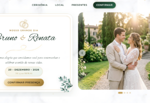 Eu vou criar um site convite interativo para sua festa