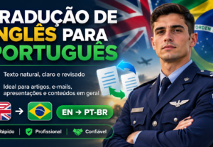 Eu vou traduzir textos do inglês para o português