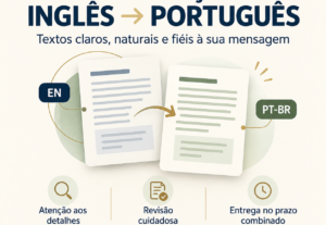 Eu vou Traduzir do inglês para o português com qualidade.