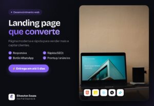 Eu vou criar sua landing page profissional e responsiva