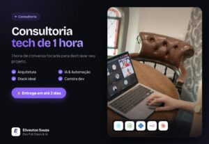Eu vou fazer uma consultoria de 1h em software, IA ou carrei...