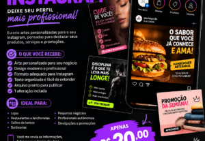 Eu vou criar artes profissionais para o seu Instagram