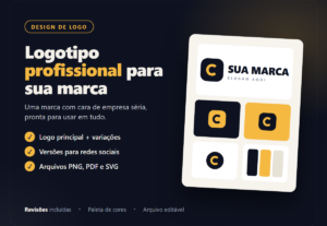 Eu vou criar seu logotipo profissional com identidade visual