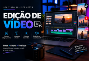 Eu vou Vou editar seu vídeo de forma profissional