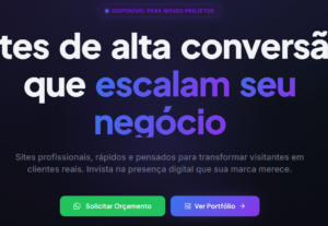 Eu vou CRIAR SUA LANDING PAGE PROFISSIONAL E RESPONSIVA
