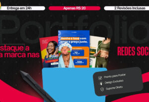 Eu vou Criar Designs Impactantes para Redes Sociais.
