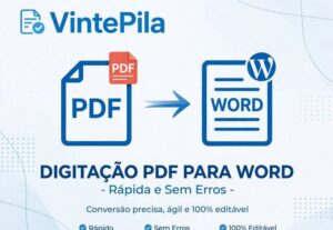 Eu vou digitar seu PDF em Word rápido.