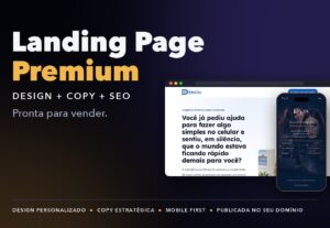 Eu vou criar sua Landing Page Premium com design, copy e SEO