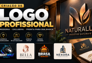 Eu vou criar uma logo profissional e exclusiva para sua marc...