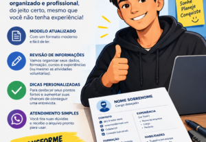 Eu vou fazer seu currículo em 24hrs