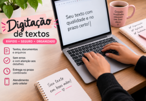 Eu vou Digitação de textos com rapidez e organização