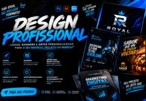 Eu vou Vou criar seu design profissional personalizado