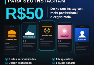Eu vou Vou criar 5 posts profissionais para seu Instagram