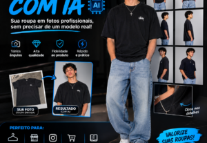 Eu vou Por sua Roupa em Modelos com IA | Fotos Profissionais