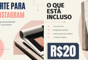 Eu vou criar uma arte profissional para Instagram