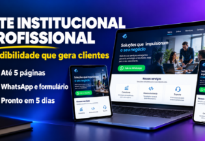 Eu vou criar o site institucional da sua empresa