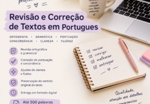 Eu vou revisar e corrigir seu texto em português