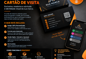 Eu vou fazer o seu cartão de visita personalizado.
