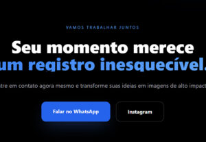 Eu vou desenvolver sua landing page profissional.