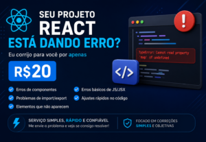Eu vou Corrigir bugs rapidamente no react