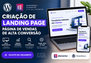 Eu vou fazer sua página de vendas no Elementor