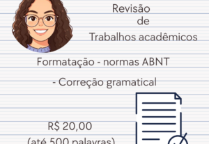 Eu vou Revisão e Ajuste de Trabalho Acadêmico