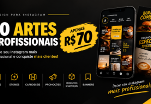 Eu vou Vou criar artes profissionais para o Instagram