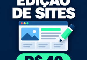 Eu vou editar textos, imagens e links do seu site