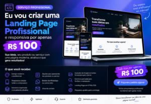 Eu vou criar uma landing page moderna para seu negócio