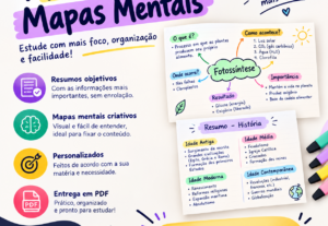 Eu vou Fazer resumos e mapas mentais