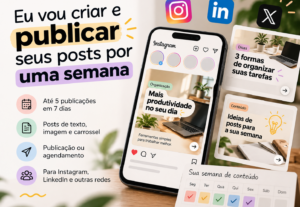 Eu vou criar e publicar seus posts por uma semana