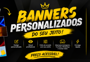 Eu vou Criar banners e capas para vc em ate 35min