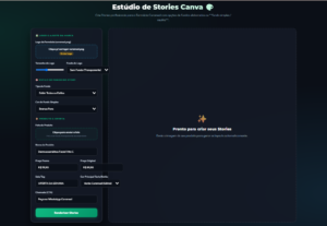 Eu vou disponibilizar um Gerador Automático de Stories