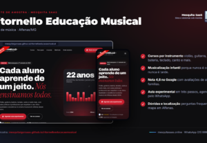 Eu vou criar sua landing page com painel administrativo