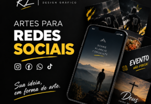 Eu vou criar sua arte do zero para redes sociais