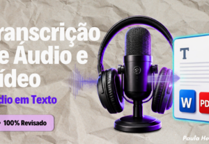 Eu vou transcrever seus Áudios e Vídeos, rápido e preciso