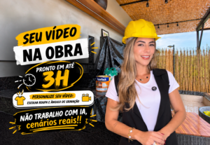 Eu vou fazer seu video na obra em até 3h