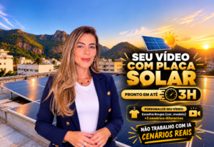 Eu vou fazer seu video com placa solar em até 3h