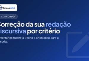 Eu vou corrigir sua redação de concurso por critério