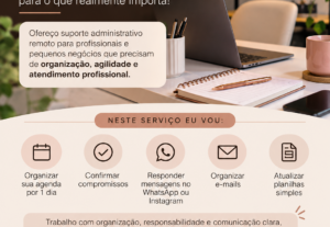 Eu vou Organizar sua agenda e responder seus clientes.