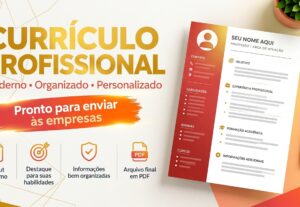 Eu vou criar seu currículo, deixando profissional